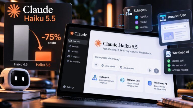 Claude Haiku 5.5 AI al lavoro