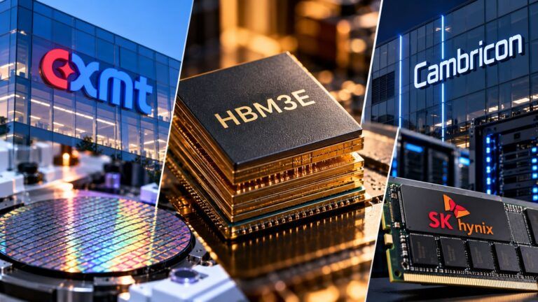 Collage tecnologico di chip e IA