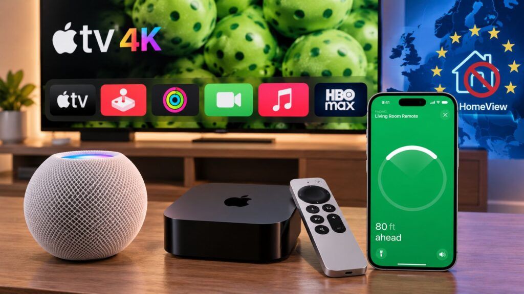 Configurazione Apple TV e HomePod in salotto