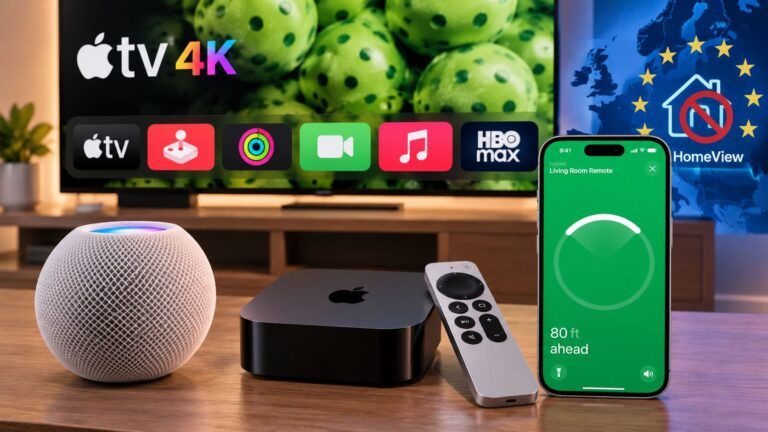 Configurazione Apple TV e HomePod in salotto