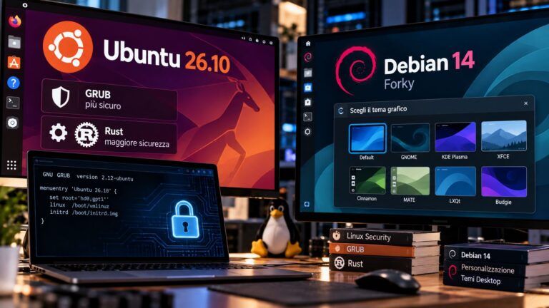 Confronto Ubuntu e Debian sulla scrivania