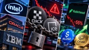 Azioni tokenizzate, Big Tech contro OKX-ICE: Robinhood rilancia 3 Azioni tokenizzate, Big Tech contro OKX-ICE: Robinhood rilancia