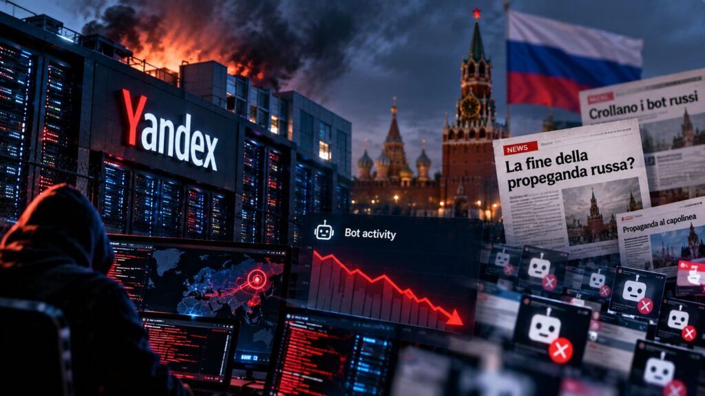 Yandex cade, Cloudflare misura e il giornalismo inventa per l'equo compenso 2 Crollo dei bot russi tra dati e propaganda
