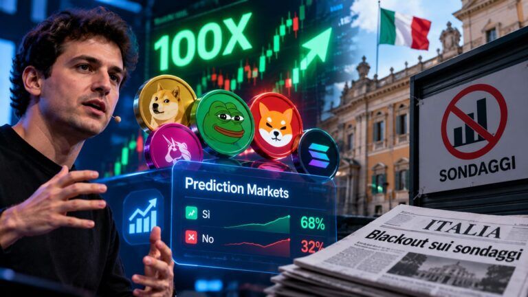 Crypto e sondaggi blackout in Italia