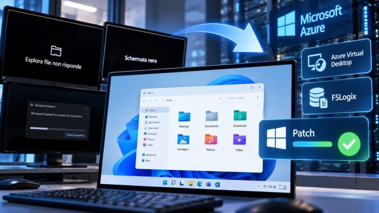 Da errore Windows a fix Azure riuscito