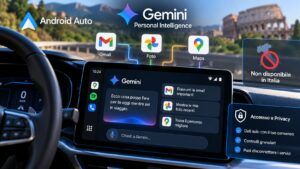 Gemini Personal Intelligence arriva in auto, ma lascia fuori Italia e UE
