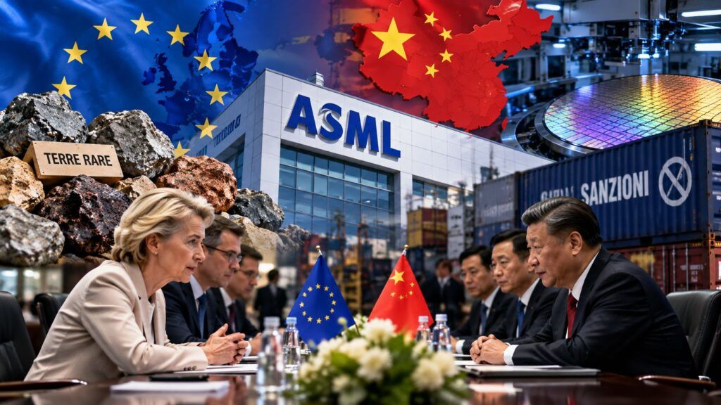 Cina stringe ASML sulle terre rare: l’UE tratta per salvare un fornitore 2 Diplomazia tra chip e sanzioni