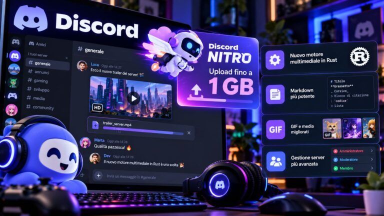 Discord Nitro creativita neon in 1 GB