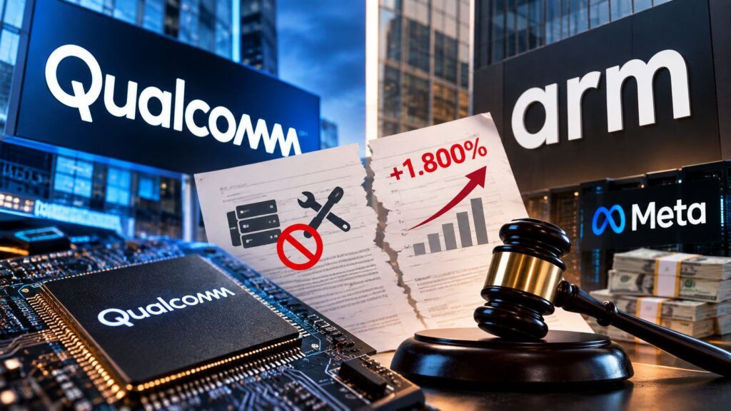 Qualcomm contro Arm: royalty fino al 1.800% e miliardi in gioco 2 Disputa tech tra Qualcomm e Arm