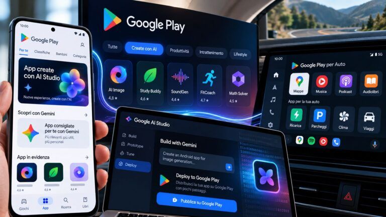 Ecosistema Android tra AI App e Auto