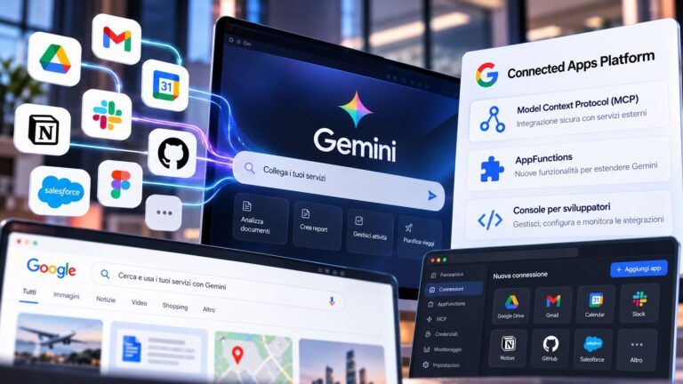 Ecosistema Gemini con app connesse