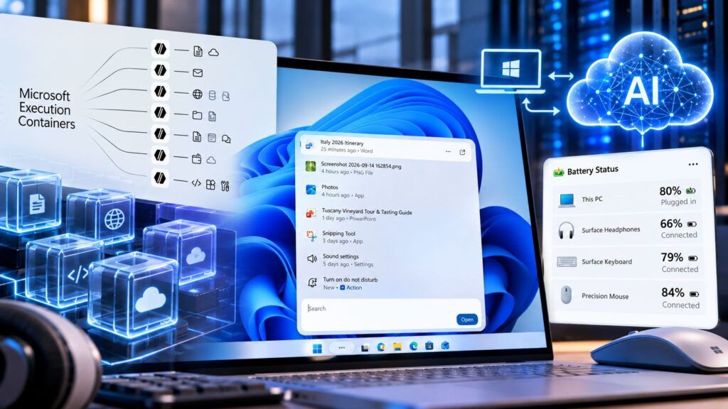 Windows 11 diventa la piattaforma degli agenti AI con la hybrid intelligence 2 Ecosistema Windows 11 tra AI e dispositivi