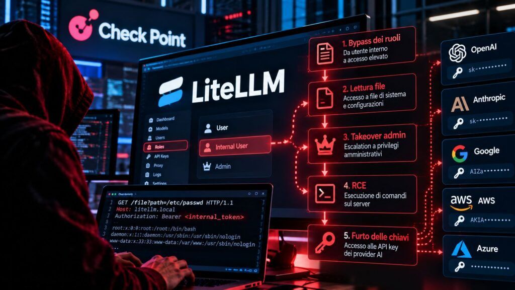 LiteLLM buca il control plane AI: da utente interno a RCE e chiavi rubate 2 Escalatione informatica su LiteLLM