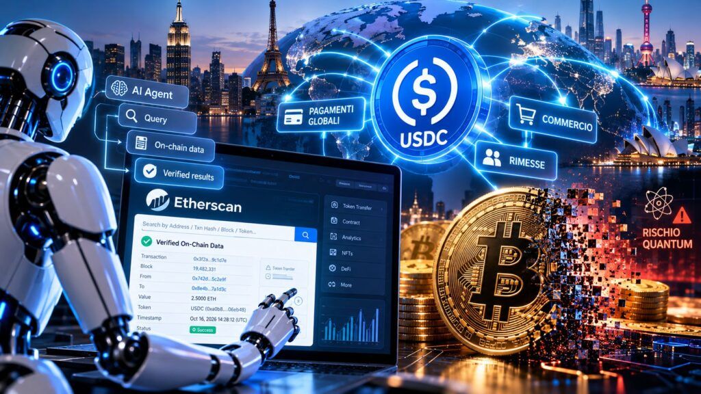 Finanza globale tra AI USDC e Bitcoin