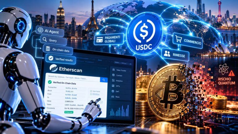 Finanza globale tra AI USDC e Bitcoin