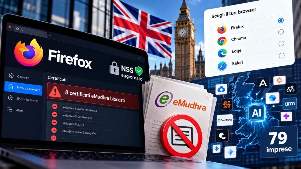 Mozilla revoca la root eMudhra: la sicurezza va oltre Firefox 2 Firefox e certificati eMudhra bloccati nel Regno Unito