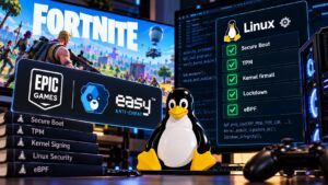 Epic porta Easy Anti-Cheat V2 su Linux: Fortnite chiede Secure Boot e TPM