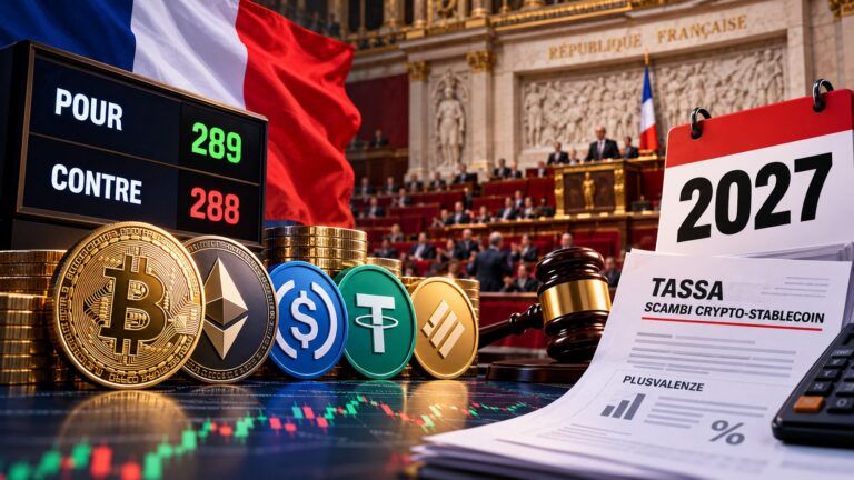 Francia tassa crypto approvata nel 2027