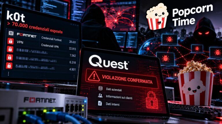 Fuga di credenziali e botnet Popcorn Time