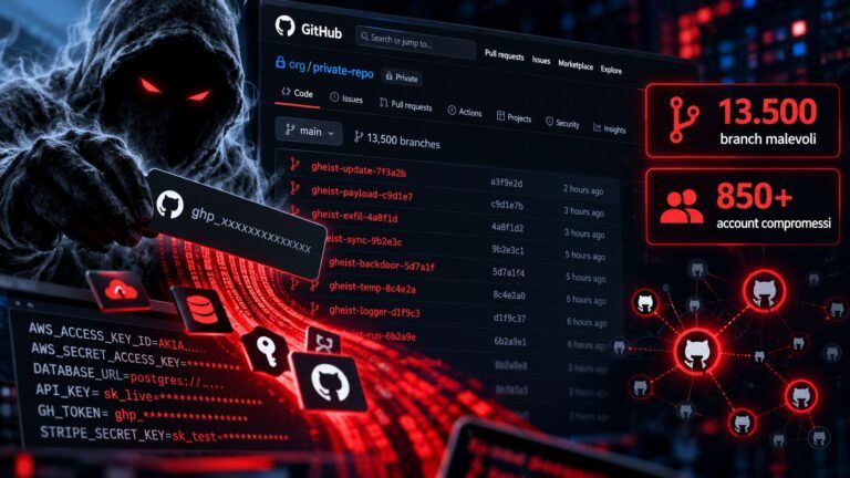 Furto di segreti su GitHub