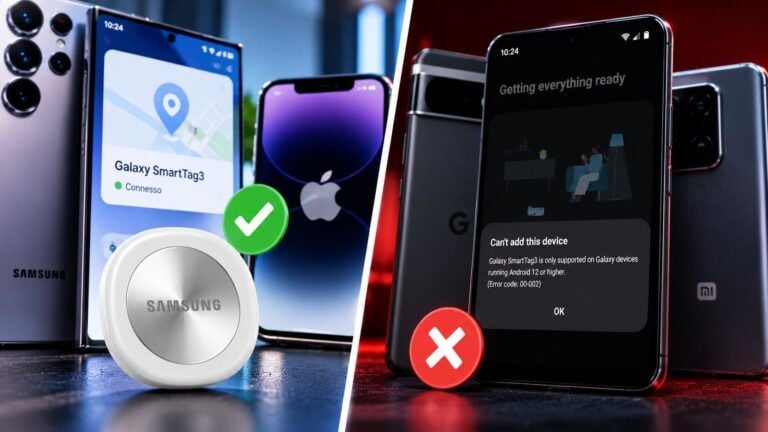 Galaxy SmartTag3 compatibilita a confronto