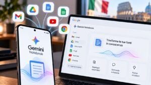 Gemini Notebook in Italia: Google richiede il collegamento manuale 7 Gemini Notebook in Italia: Google richiede il collegamento manuale