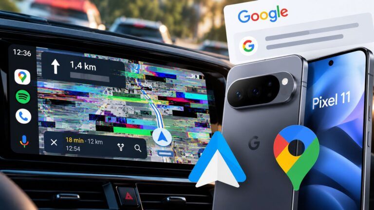 Glitch Android Auto e Pixel 11