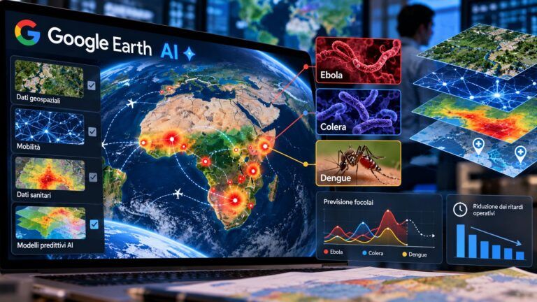 Google Earth AI Previsione dei focolai globali