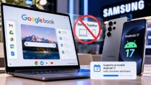 Googlebook debutta senza Samsung: Better Together non funziona sui Galaxy 5 Googlebook debutta senza Samsung: Better Together non funziona sui Galaxy
