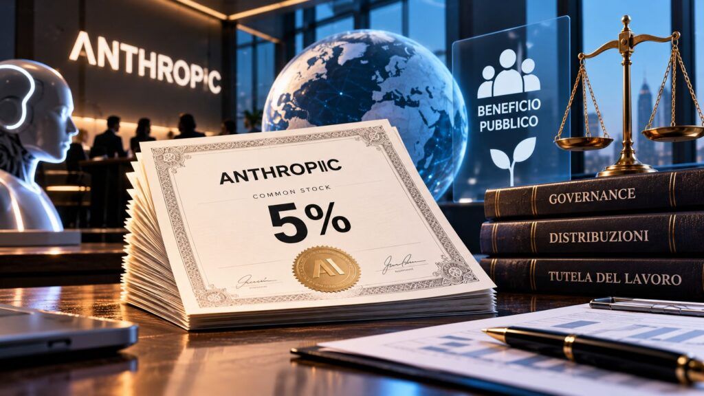 Anthropic promette il 5% delle azioni al beneficio pubblico: il nodo è chi decide 2 Governance e intelligenza artificiale Anthropic