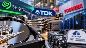 Seagate e Toshiba si contendono TDK: l’AI scopre il collo di bottiglia degli HDD