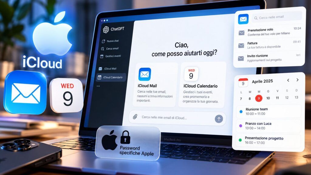 ChatGPT integra iCloud Mail e Calendario: cosa cambia per Apple 2 Integrazione ChatGPT con iCloud su Mac