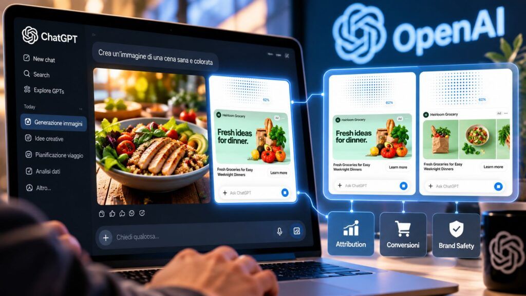Interfaccia ChatGPT per pubblicita intelligenti