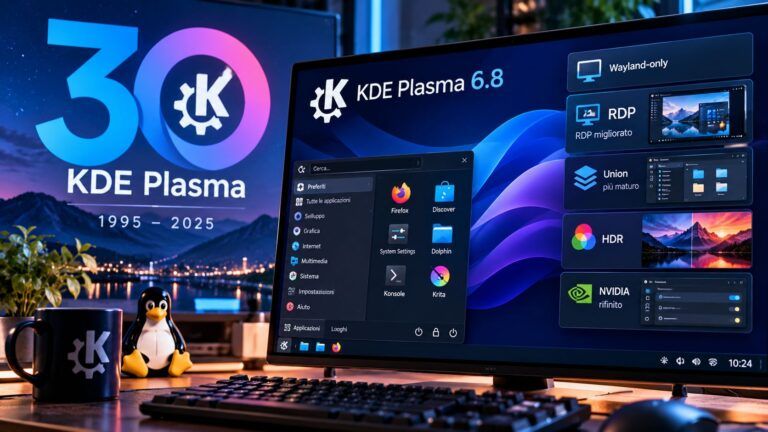 KDE Plasma 30 anni futuro sul desktop