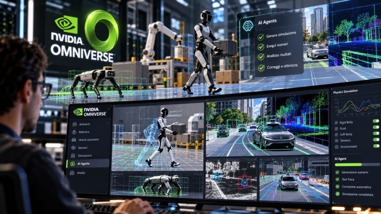 Laboratorio NVIDIA Omniverse simulazione AI e robotica