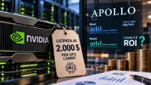 Nvidia punta a 2.000 dollari per GPU, Apollo non vede ritorni dall’AI