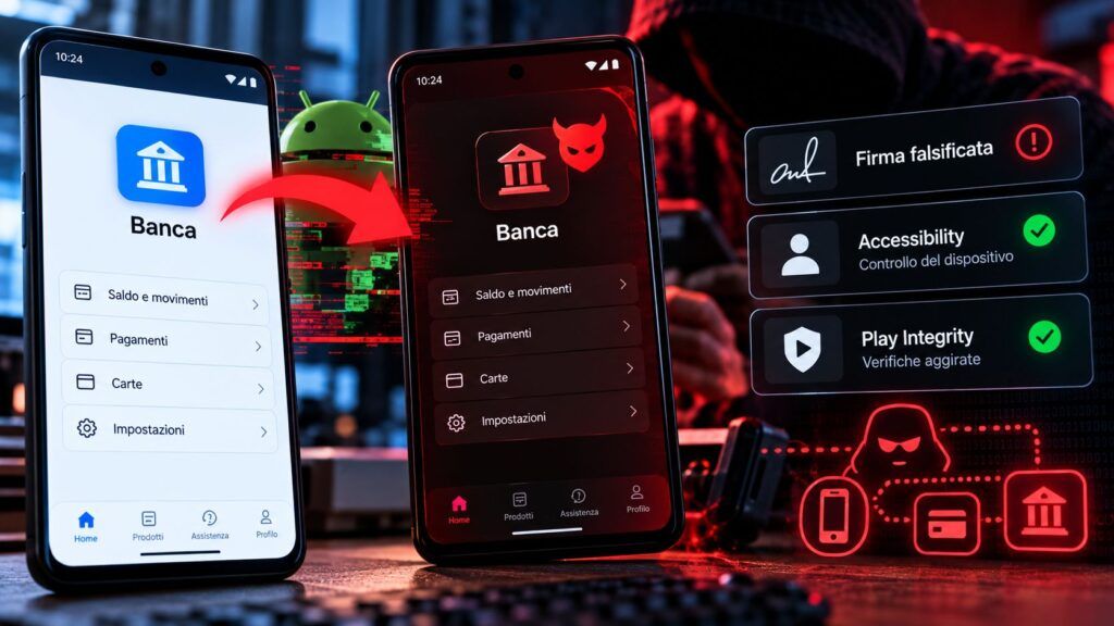Hirudo sostituisce le app bancarie Android per aggirare Play Integrity 2 Malware Android banca sotto attacco