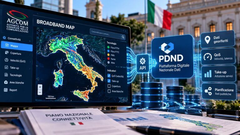 Mappa italiana della connettivita digitale