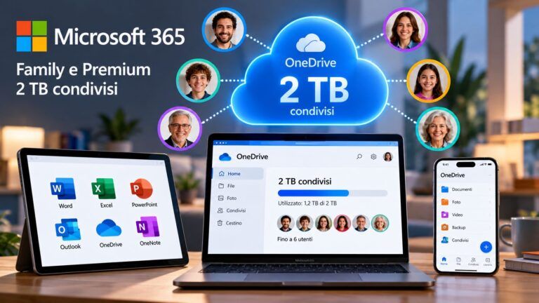 Microsoft 365 2 TB condivisi per la famiglia