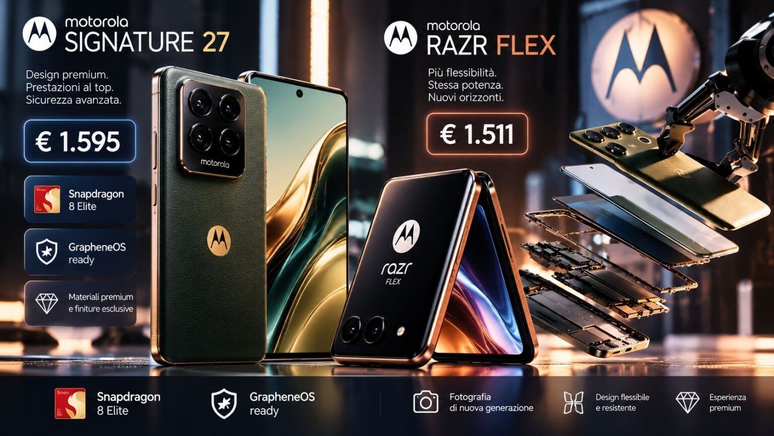 Motorola Signature 27 e Razr Flex: prezzi da 1.511 euro in Europa ...