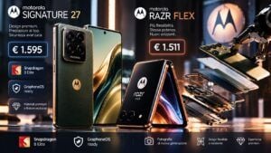 Motorola Signature 27 e Razr Flex: prezzi da 1.511 euro in Europa 9 Motorola Signature 27 e Razr Flex: prezzi da 1.511 euro in Europa