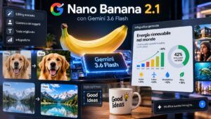 Nano Banana 2.1 migliora editing e infografiche con Gemini 3.6 Flash 4 Nano Banana 2.1 migliora editing e infografiche con Gemini 3.6 Flash