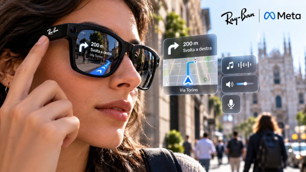 Ray-Ban Meta diventano navigatore: arrivano audio mono e bilanciamento 2 Navigazione AR tra le vie di Torino