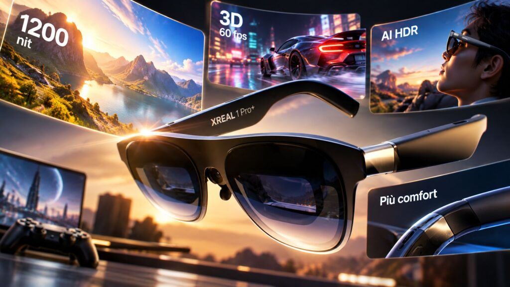 XREAL 1 Pro+ arriva in Europa a 649 euro con display da 1.200 nit 2 Occhiali XR tra cielo e tecnologia