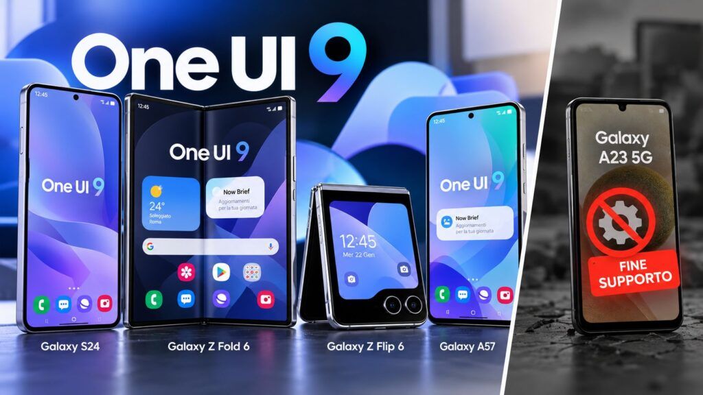 One UI 9 arriva su Galaxy S24 e Z Fold 6, finisce il supporto al Galaxy A23 2 One UI 9 dispositivi supportati e fine supporto A23
