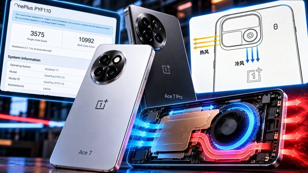 OnePlus Ace 7 sfida i gaming phone con doppio flusso e Snapdragon 8 Elite Gen 5 2 OnePlus Ace 7 Potenza e Raffreddamento