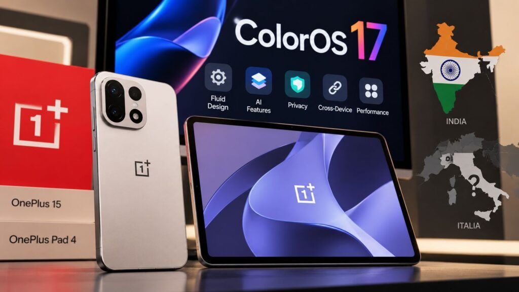 OnePlus e ColorOS 17 India e Italia