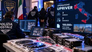 Operazione Upriver, sette arresti e oltre 100mila file CSAM sequestrati