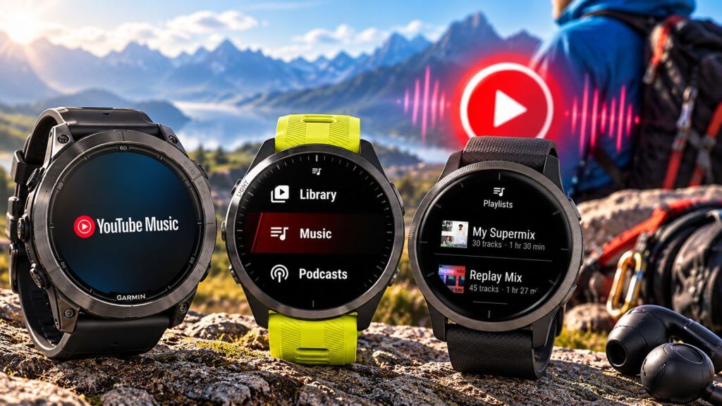 Garmin Fenix 9 riceve YouTube Music: playlist offline senza smartphone 2 Orologi Garmin e musica tra le montagne