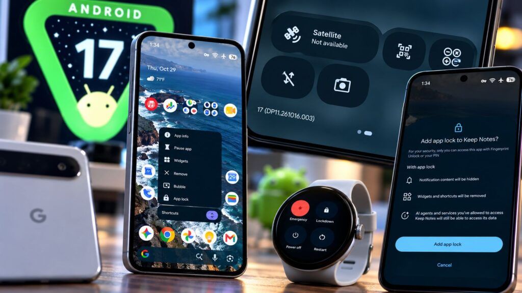 Android 17 fermo all'1%, QPR3 Beta 3 corregge 26 problemi sui Pixel 2 Panoramica Android 17 e nuove funzioni di sicurezza 1